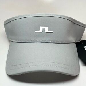J. Lindeberg Yaden Golf Visor Adjustable One Size High Rise Grey NWT
